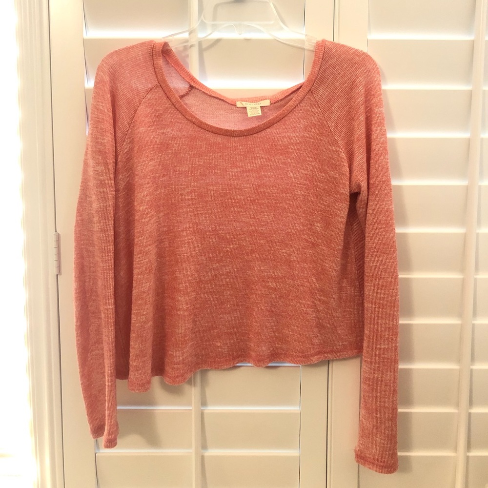 Bozzolo light pink long sleeve sweater